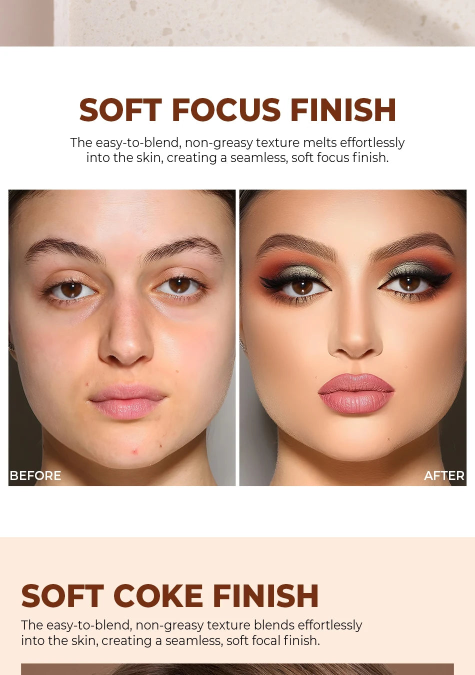 Beauty Glazed Cream Contour with Natural Shadow Effect Long-Lasting Matte Finish Waterproof Foundation Cream for Quick Coverage