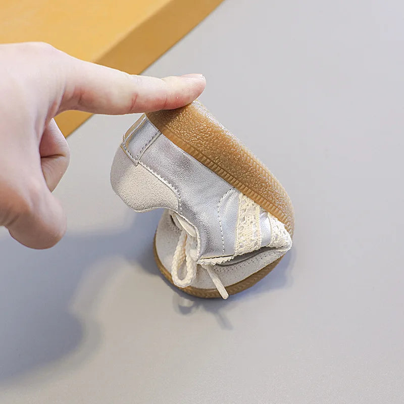 Kids Shoes Toddler Sneakers Children Skateboarding Shoe Designer Grey Color Infant Boys Girls Baby Trainers