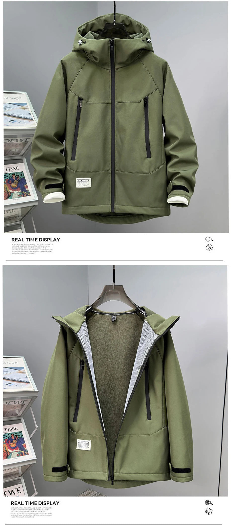 13XL 12XL Men Jackets Soft Shell Coats Autumn Winter Fleece Hooded Windbreaker Man Big Size 11XL 10XL Jackets