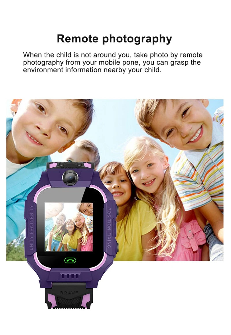 Smart Watch Kids 4g Sim Card SOS Tracker Call Phone Camera Voice Chat Photo Children Smartwatch Camera Boys Girls Birthday Gifts