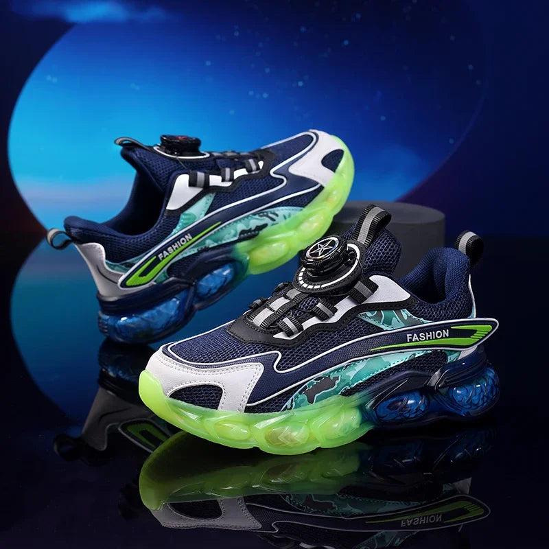 New Summer Children Sneakers Breathable 5-16Years Boys' Running Shoes New Swivel Buckle Kids Sport Shoes Outdoor Casual Trainers