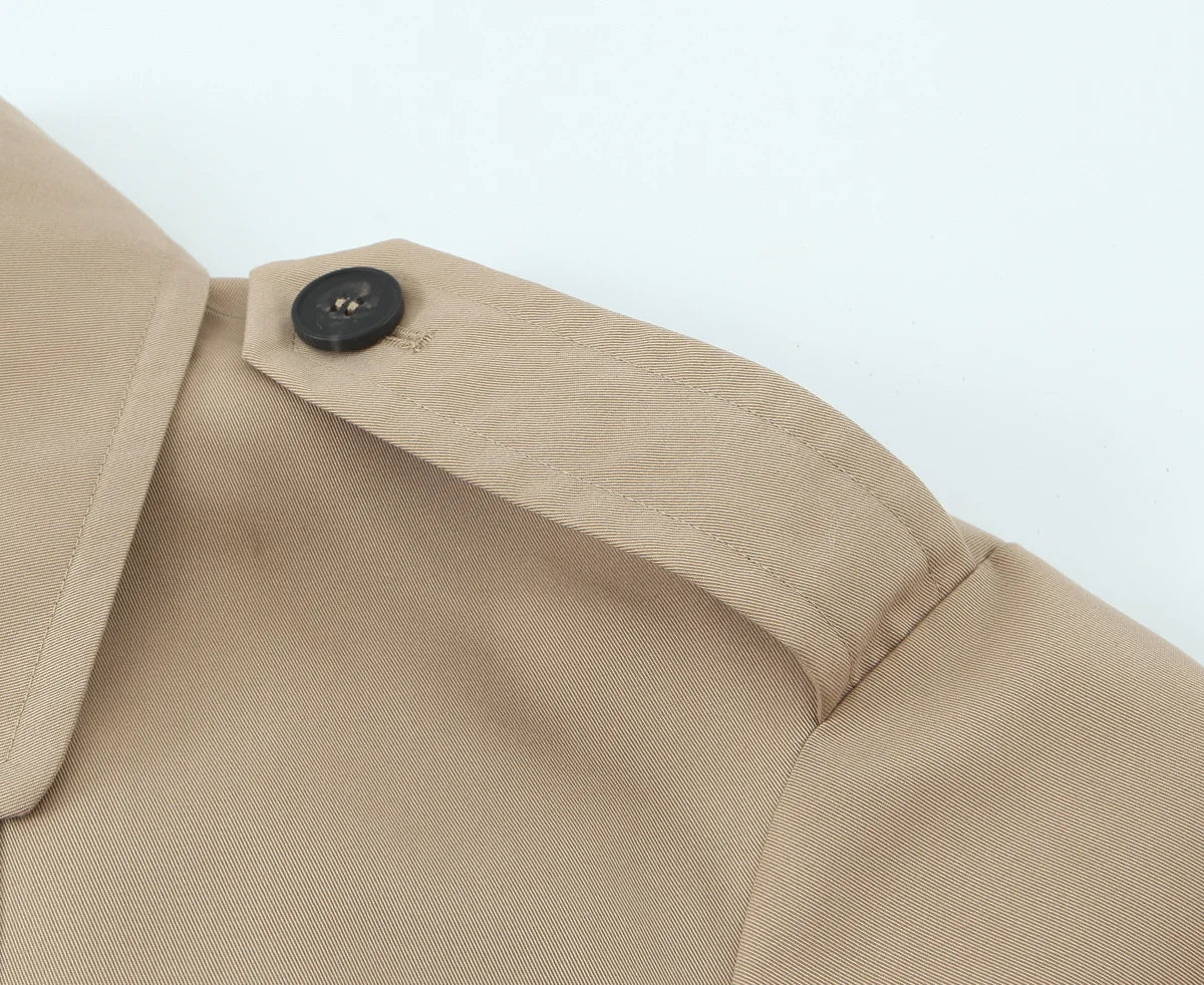 Women Jackets 2025 Autumn Winter New Fashion Laple Long Sleeves Double-Breasted Jacket Female Elegant Windcoat Style New Coats