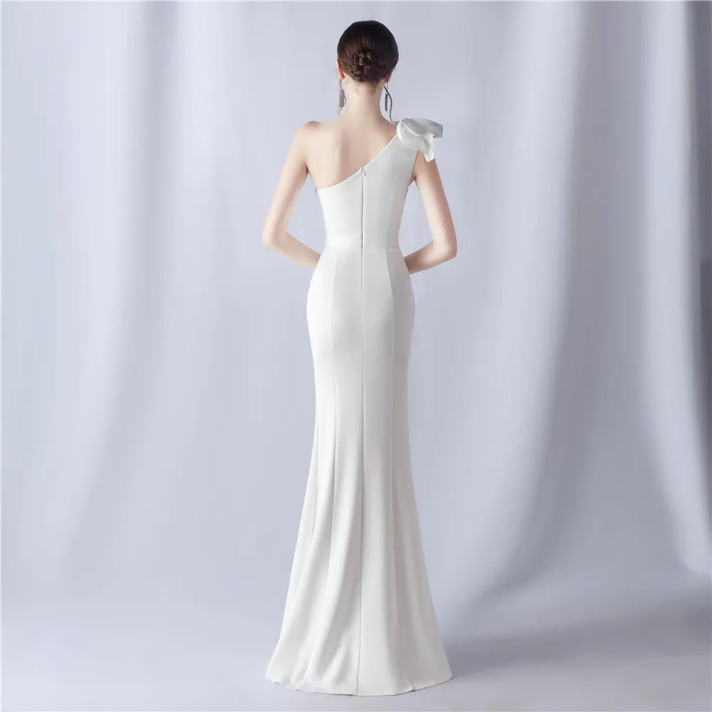 Women's Elegant Dresses for Prom Party Dress Evening Formal Gala Woman Luxury Special Events Occasion Chic Simple Satin 2024