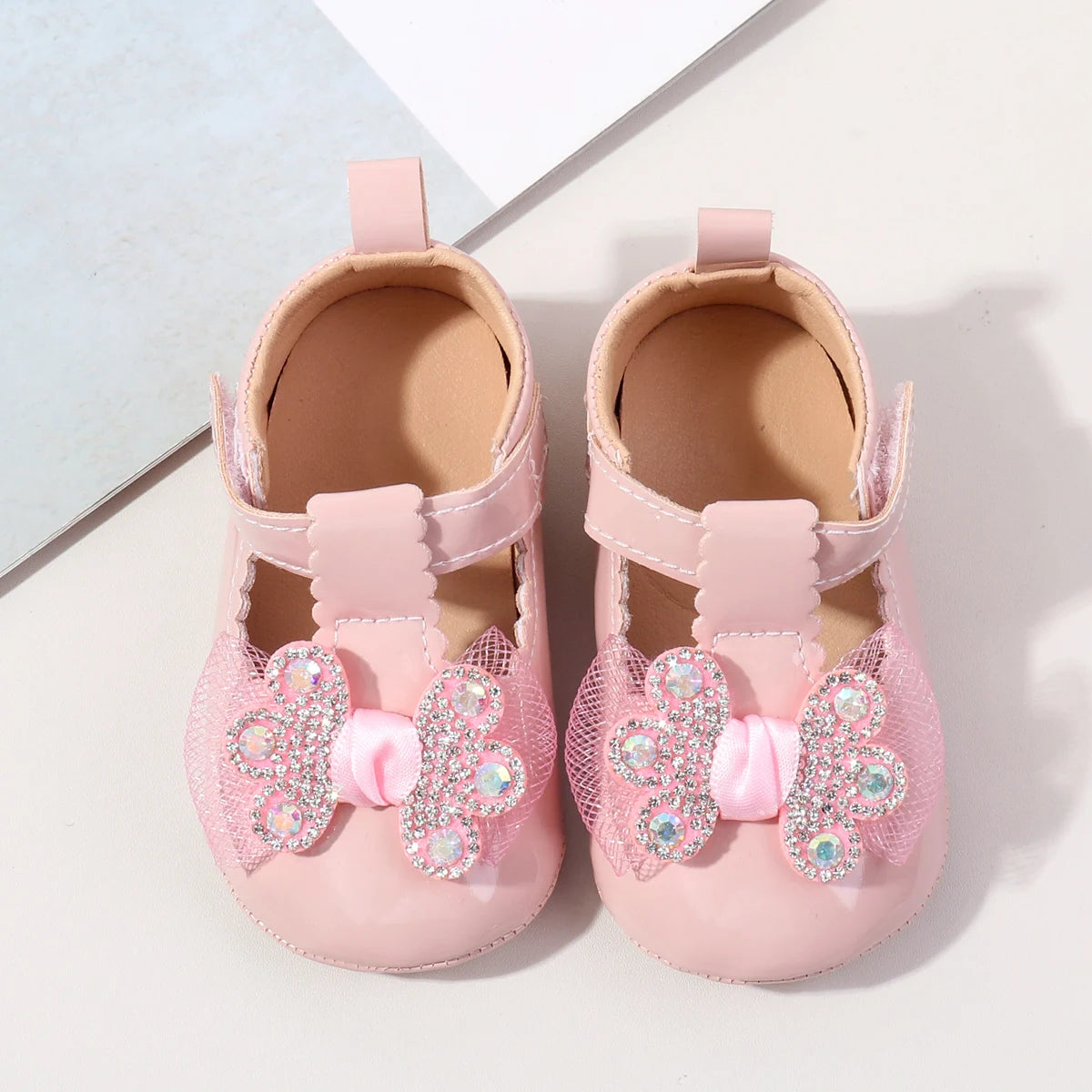 New Style Bow-Shaped Baby Shoes For Girls Aged 0-1 Years Old Breathable And Cool Shoes For Little Girls High Quality TPR Sole