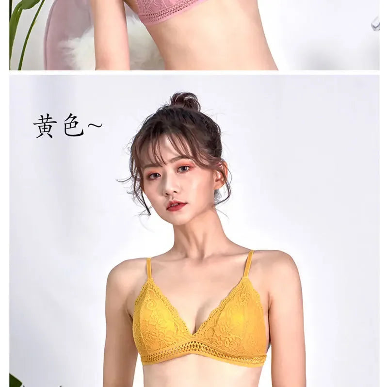 Women Bras Comfort Sport Bralette Underwear Sexy Seamless Lingerie Lace Backless Push Up Bra Corsets Top with Cups Ropa Mujer