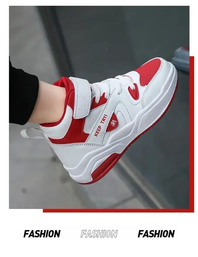 Children Basketball Kids Shoes New Children Sneakers Child Shoes High-Quality Durable Light Breathable Soled Anti-Slip Trainer