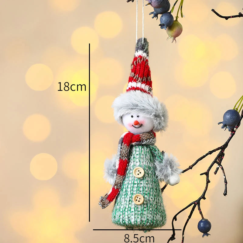 New Year 2025 Christmas Tree Decorations Cute Dolls