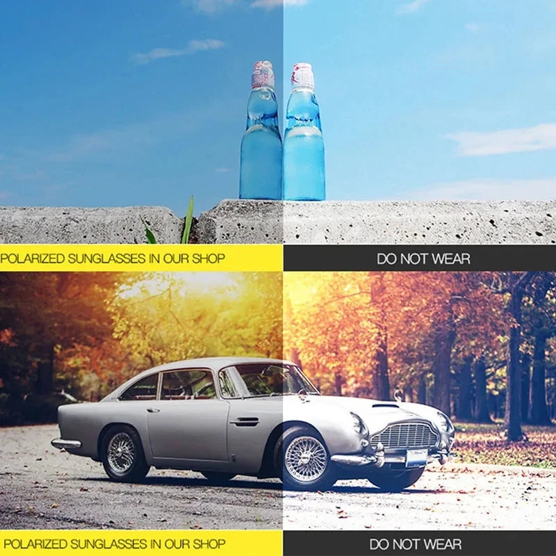 2025 Square Retro Polarized UV400 Sunglasses for Men and Women Outdoor Hunting Fishing Skiing Driving Mountaineering Sunglasses