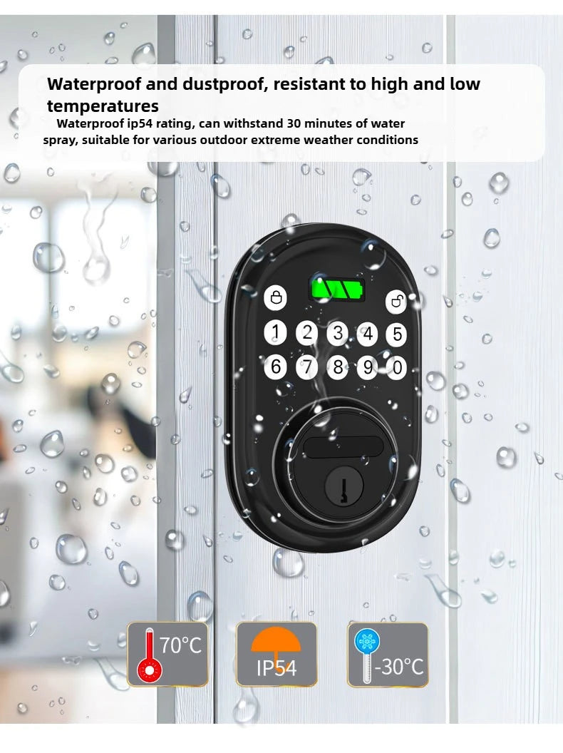 Smart electronic lock household anti-theft door password entrance door battery electronic button smart door lock