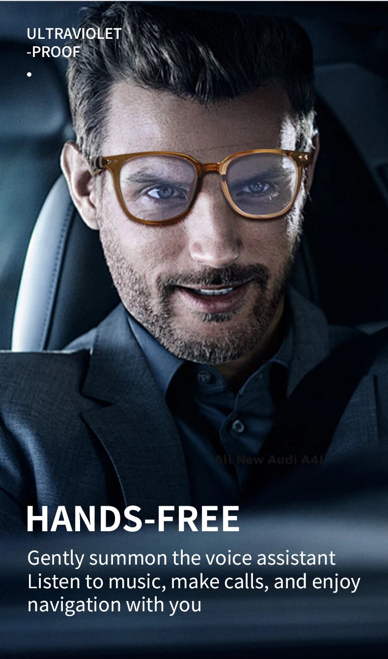 GS07Upgrade Smart Glasses With Camera Video Recording AI Photo Recognition Bluetooth Call Translation Voice Assistant Glasses