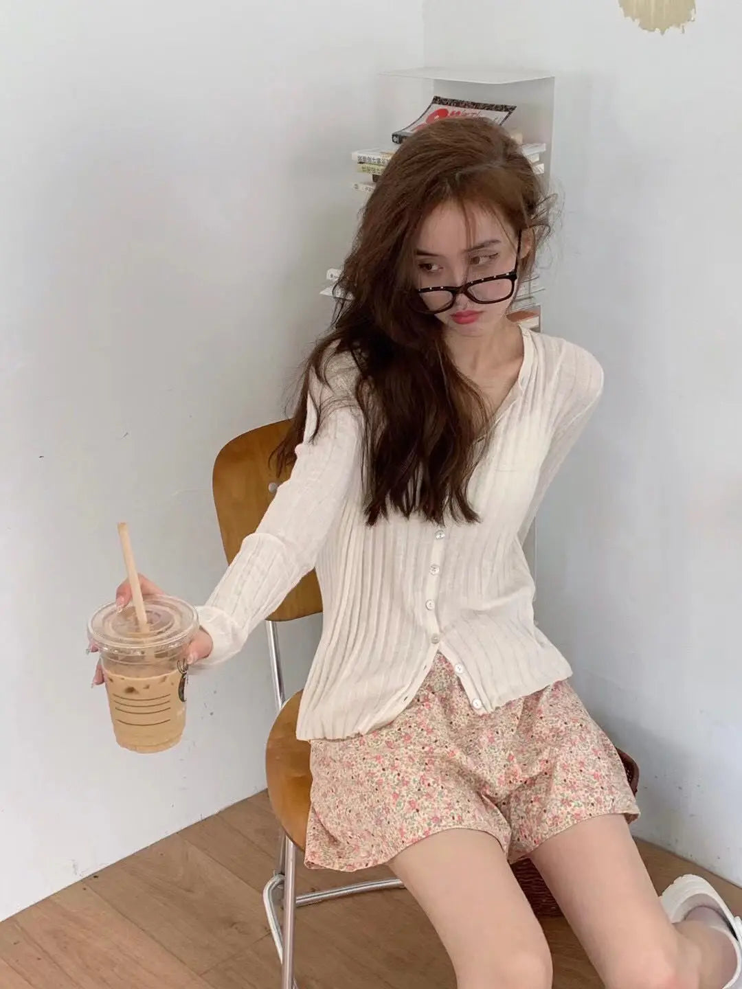 Women's High Waist Summer Shorts Floral Print Lounge Pants Loose Wide Leg Comfy Stretchy Elastic Waist Casual Athletic Home Slee