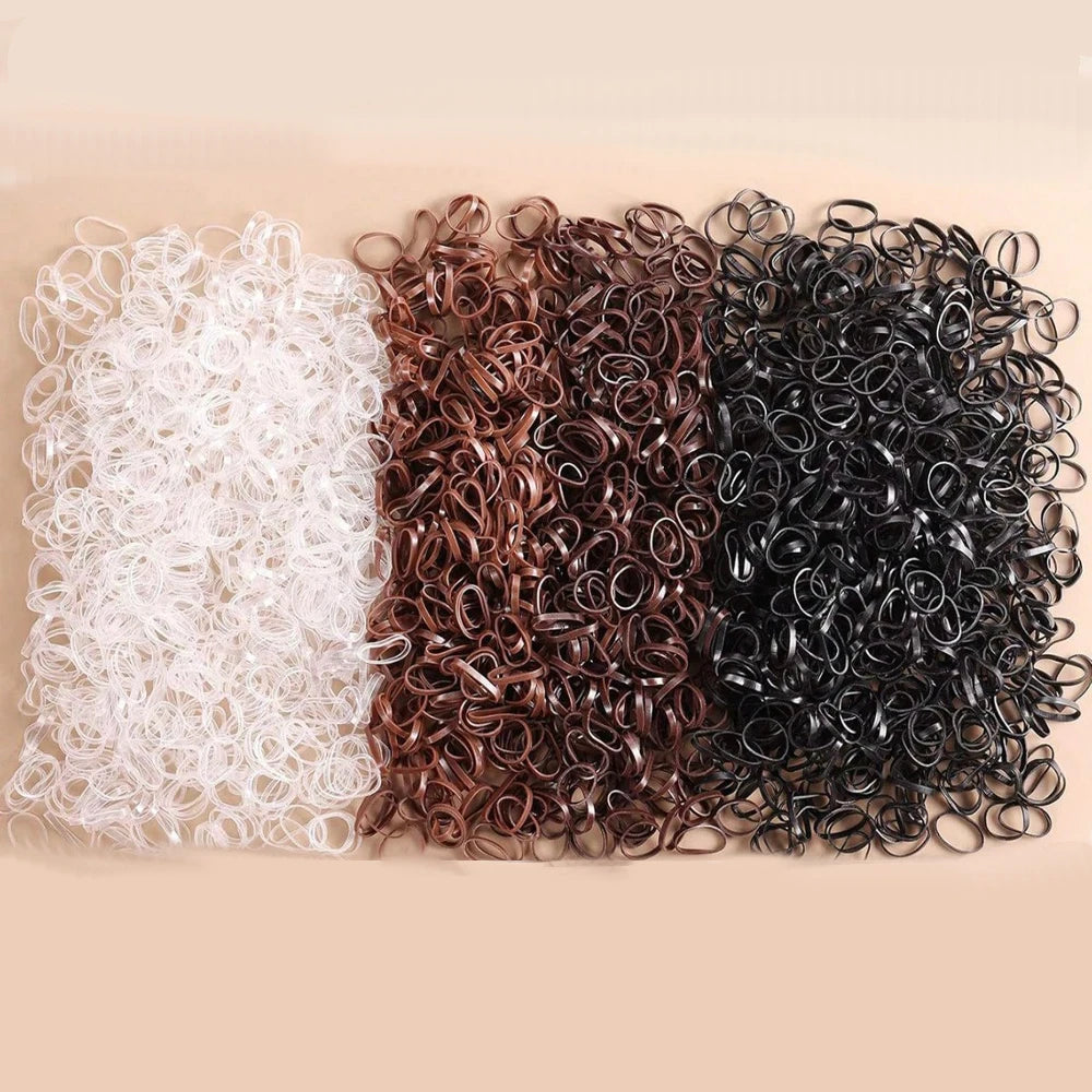 1Box Small Disposable Hair Bands Elastic Scrunchie  Kids Headband Accessories Hair Ties Children Girls Ponytail Holder Supplies