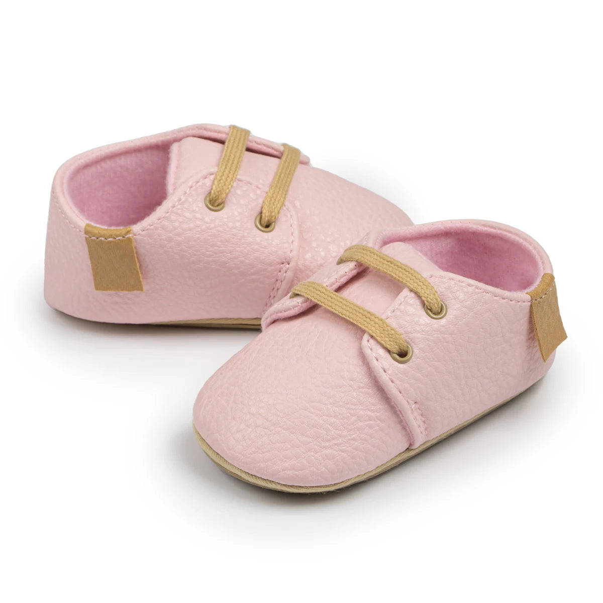 KIDSUN Toddler Baby Shoes Boys Girls Ankle Sneakers Soft Anti-Slip Sole PU Leather Moccasins Infant Newborn Prewalker First