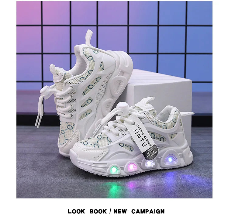 Kids Sneakers 2025 Spring New Girl Sneakers1-6years Old Casual LED Kid Shoes Fashion Girls' Shoes Designer Shoes Tenis De Mujer