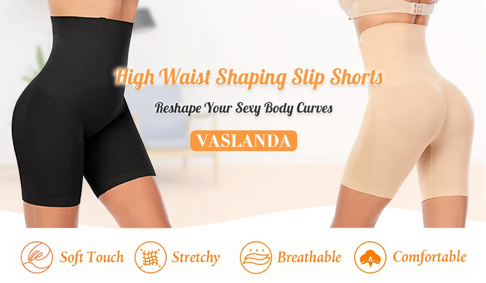 Women Shapewear High Waist Shorts Tummy Slimming Body Shaper Waist Trainer Butt Lifter Seam-free Flat Belly Panties Weight Loss