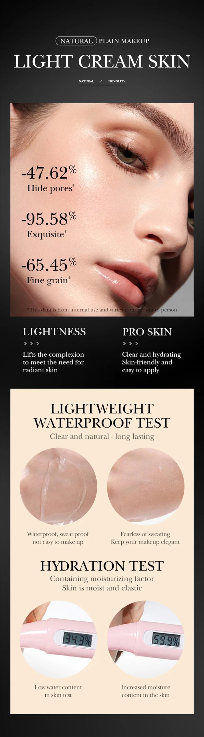 BIOAOUA Aloe Vera Beauty Air Cushion BB Cream Concealer Oil Control Brighten Skin Tone Isolation Foundation Cream Facial Makeup