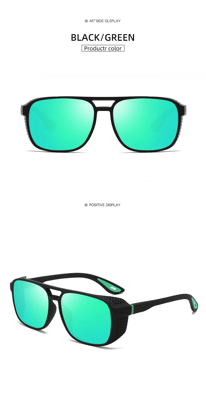 Polarized Fishing Glasses for Men UV400 Protection Driving Running Cycling  Sunglasses Designer Windproof Square Ski Goggles