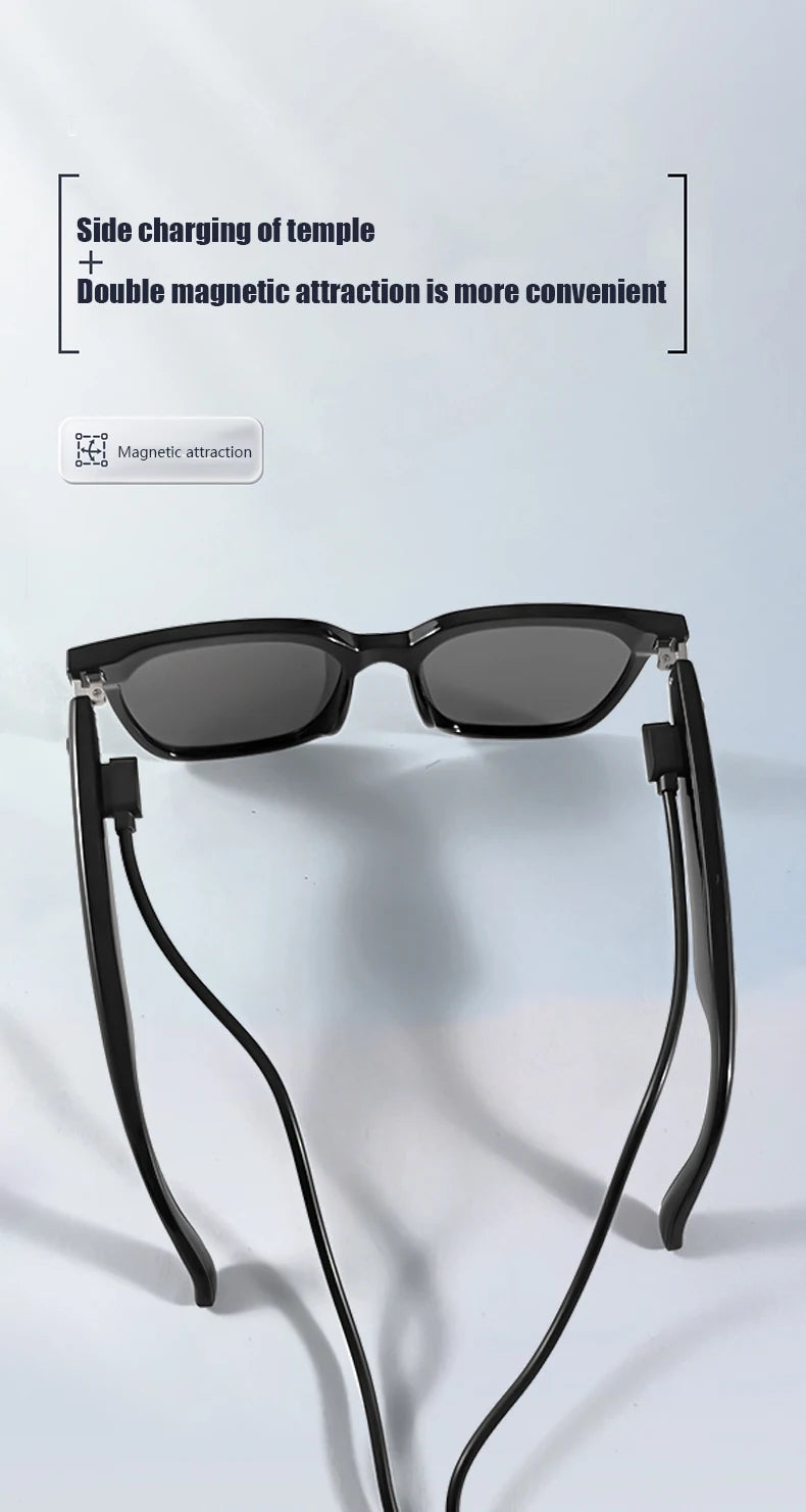 Smart Glasses With Automatic Adjustment Wireless Bluetooth Headset Outdoor Cycling Sunglasses Man Woman Waterproof Smart Glasses