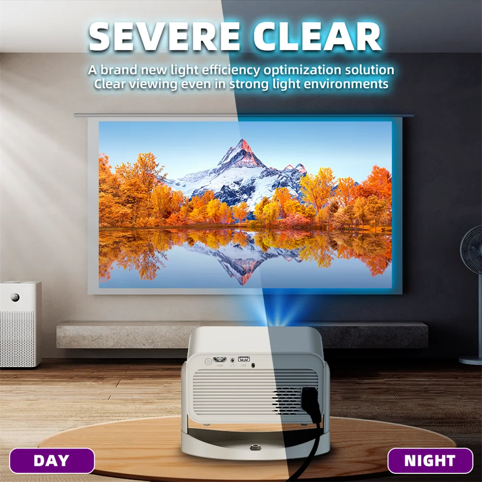 Portable Projector 4K 900ANSI  home theater Beam Projectors