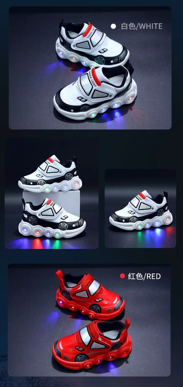 0-6Years Children Glowing Sneakers Kids Luminous SneakersBoys Girls Led  Lighted Sneakers Toddler Outdoor Shoes Casual Shoes