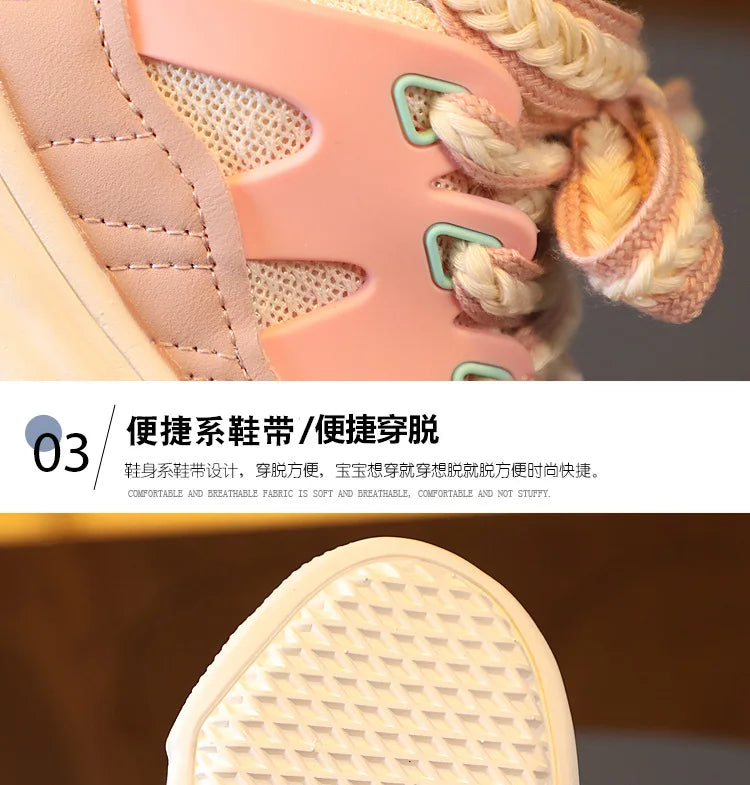 Zapatos 2025 Autumn New Kids Sneaker Simple Versatile Girls' Casual Shoes Comfort Non Slip Child Board Shoes Zapatillas De Mujer