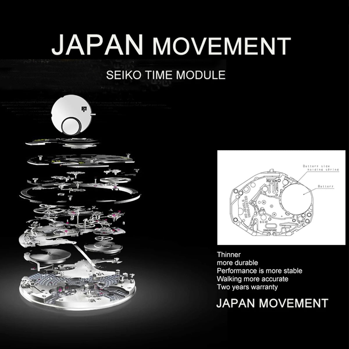 Hannah Martin Top Women Watch Bohemian Style Simple Stainless Steel Mesh Strap Original Japanese Movement Fashion Bracelet Watch