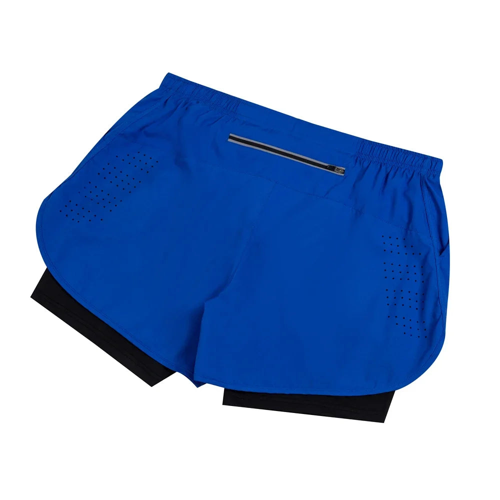 New Men's Running Shorts casual Sports Shorts 2 In 1 Quick Dry Workout Training Fitness Jogging Short Pants Summer Men Shorts