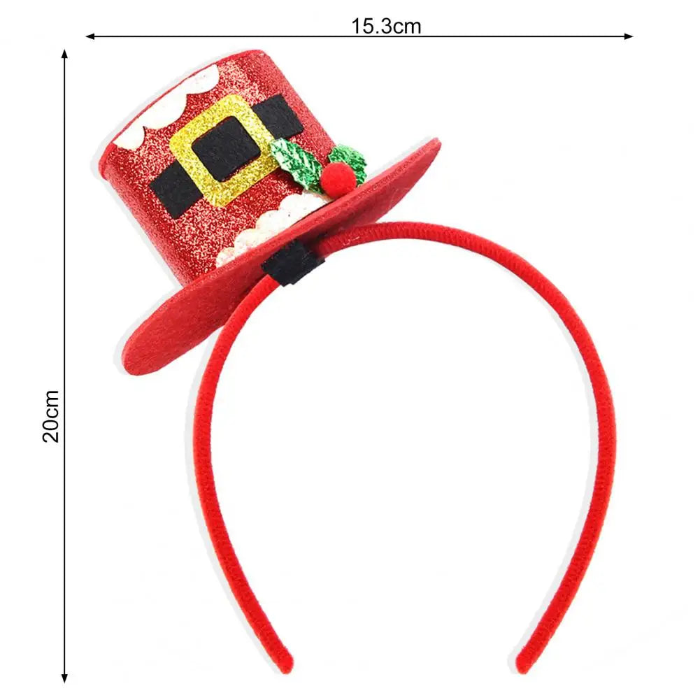 Christmas Headbands Snowman Reindeer Antler Headband Santa Hat Antlers Hair Hoop Plastic Festive Holiday Headbands