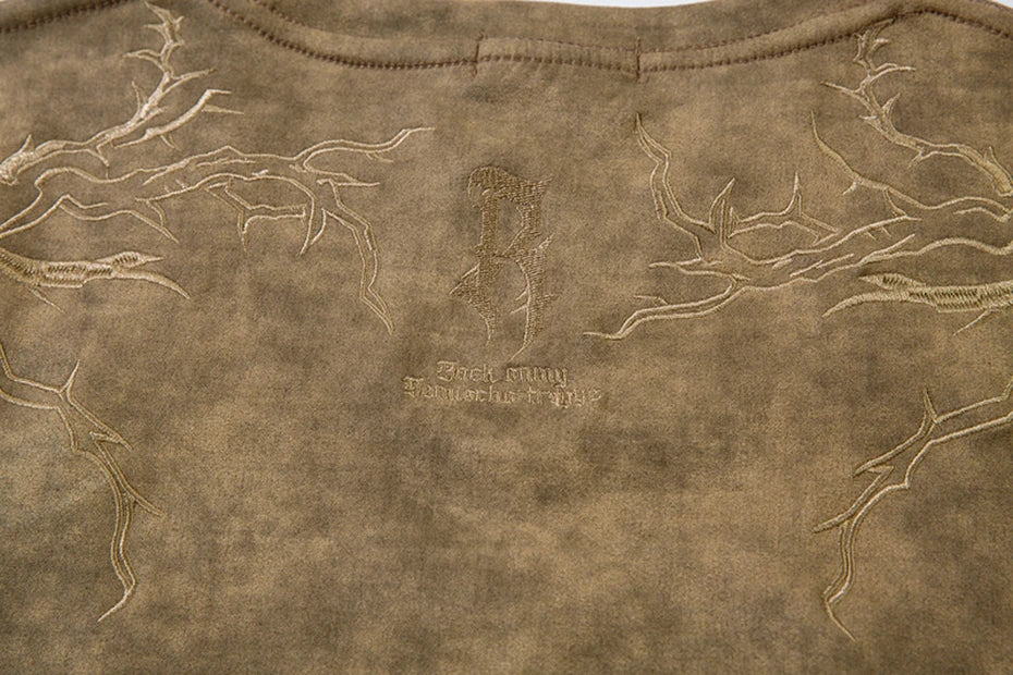 Hip Hop Harajuku Men T Shirts Embroider Vintage Loose Tee Tops Streetwear Oversized T-shirt