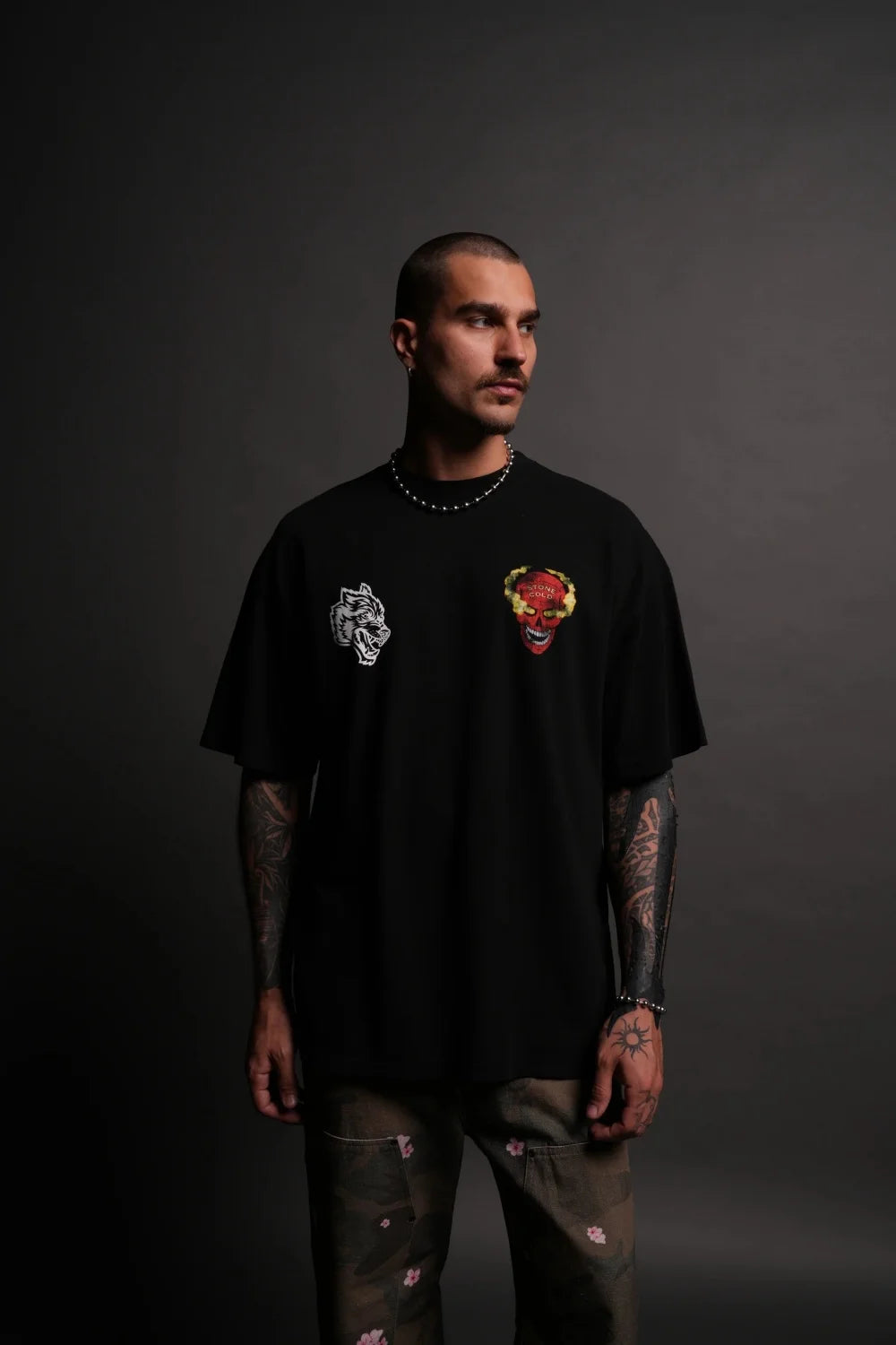 DARC SPORT "PREMIUM" OVERSIZED TEE Black COTTON Men T-Shirts Loose Casual Men Women TShirt Unisex Hip Hop Sports Tee Top US SIZE