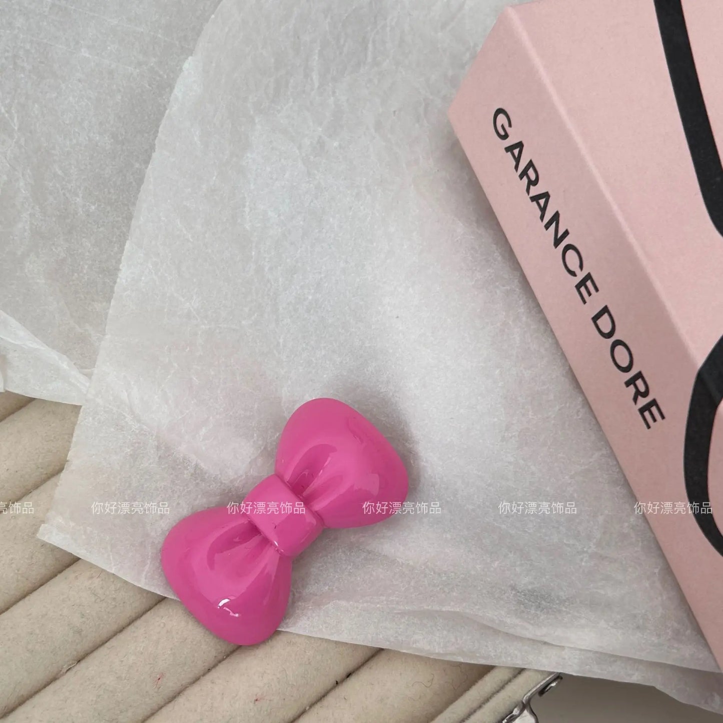 Kawaii Sanrio Bow Hairpin Hello Kittys Hair Accessories Cute Girl Heart Side Clip Bangs Temperament Jewelry Gift Sanrio Hairpin