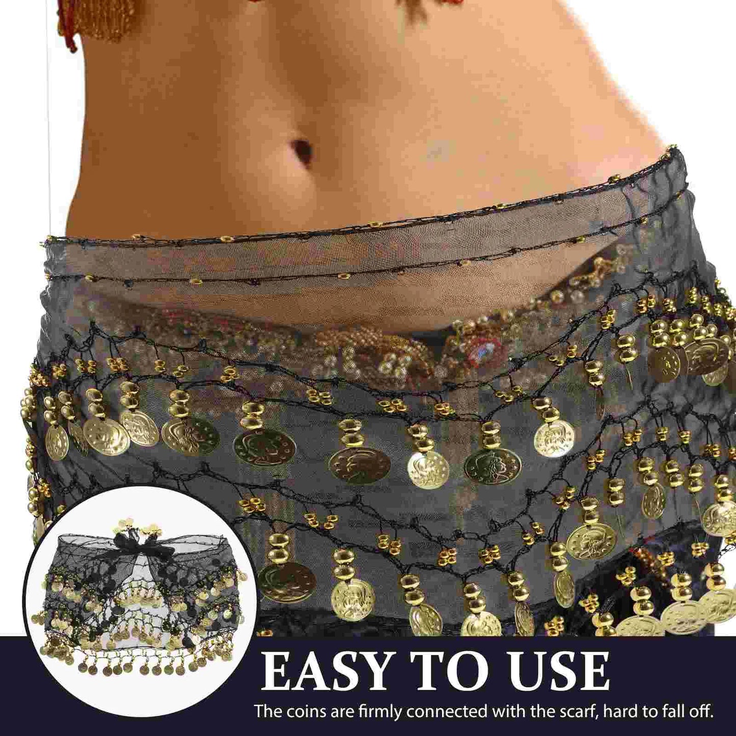 Fringe Dress Chiffon Dresses for Women Dance Hip Skirt Scarf Belly White Women's