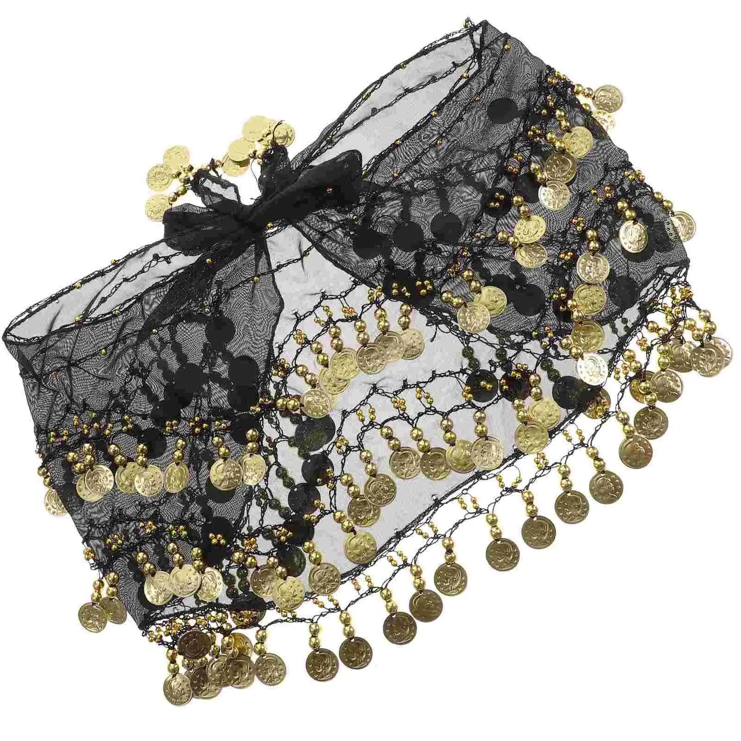 Fringe Dress Chiffon Dresses for Women Dance Hip Skirt Scarf Belly White Women's