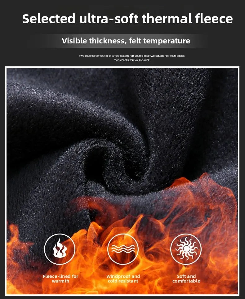 Fleece Thermal Autumn Winter Denim Jeans for Men Pants Warm Thicken Straight Stretch Clothing Fashion Street Causal Denim Pants