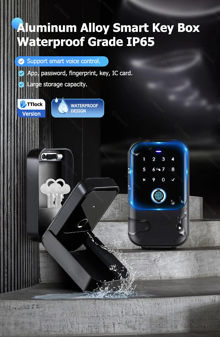 TTlock Smartkey Lock Box Home Key Wireless Smartlock Box Electronic Key Box App Digital Code Bluetooth Key Safe Padlock for Host
