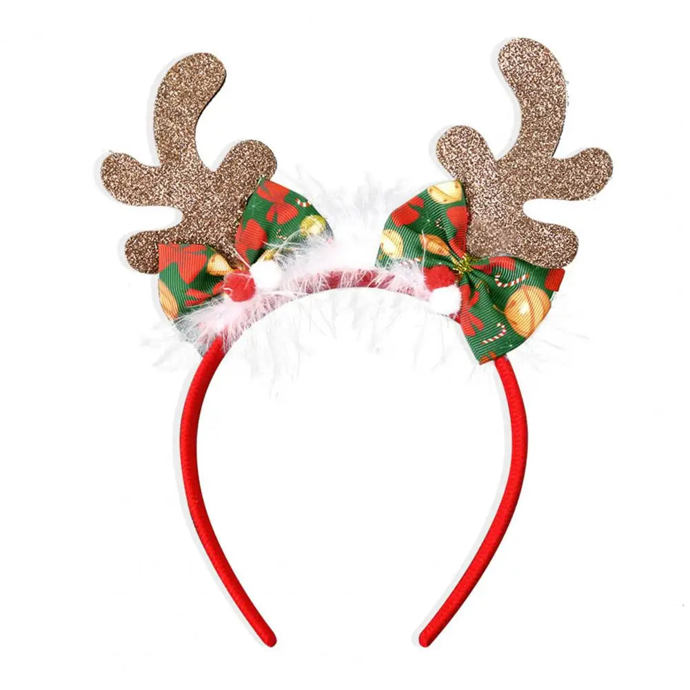 Christmas Headbands Snowman Reindeer Antler Headband Santa Hat Antlers Hair Hoop Plastic Festive Holiday Headbands