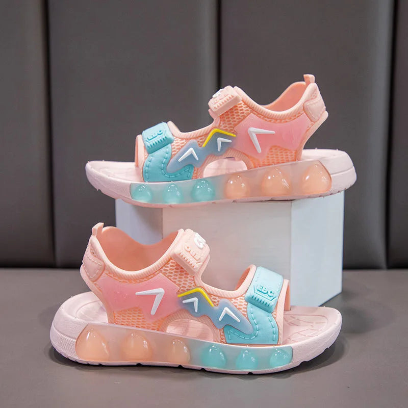 Kids Sandals for Boys Girls Soft Beach Shoes Breathable Summer Sandals for Toddlers Children Non-Slip Outdoor Play Shoes