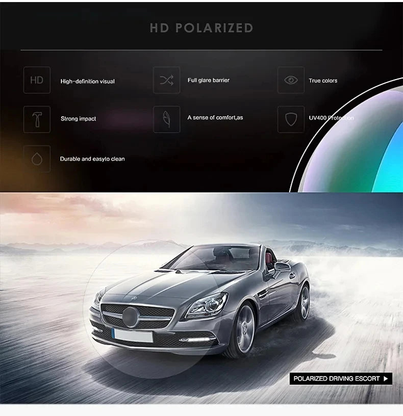 2025 Square Retro Polarized UV400 Sunglasses for Men and Women Outdoor Hunting Fishing Skiing Driving Mountaineering Sunglasses