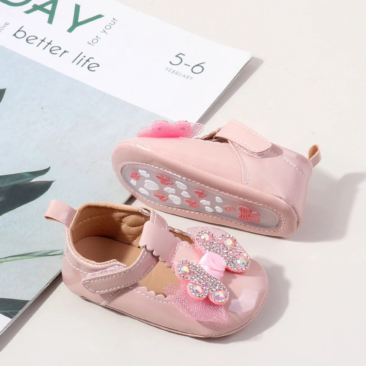 New Style Bow-Shaped Baby Shoes For Girls Aged 0-1 Years Old Breathable And Cool Shoes For Little Girls High Quality TPR Sole