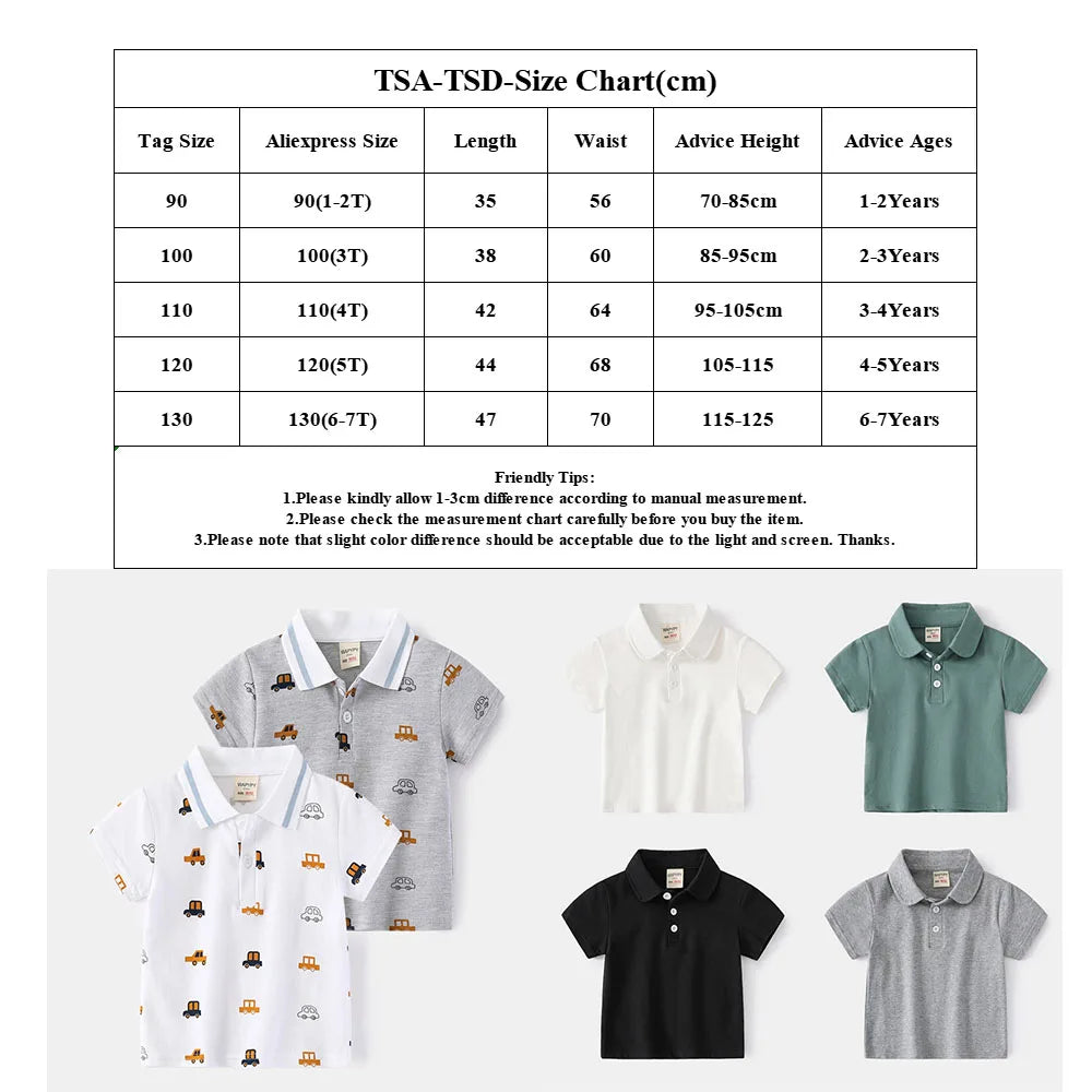 Kids Polo T Shirts Solid Cotton Boys Sport Polo T-Shirts Children's Tops Fashion Kids Clothes Summer Children Polo Tees