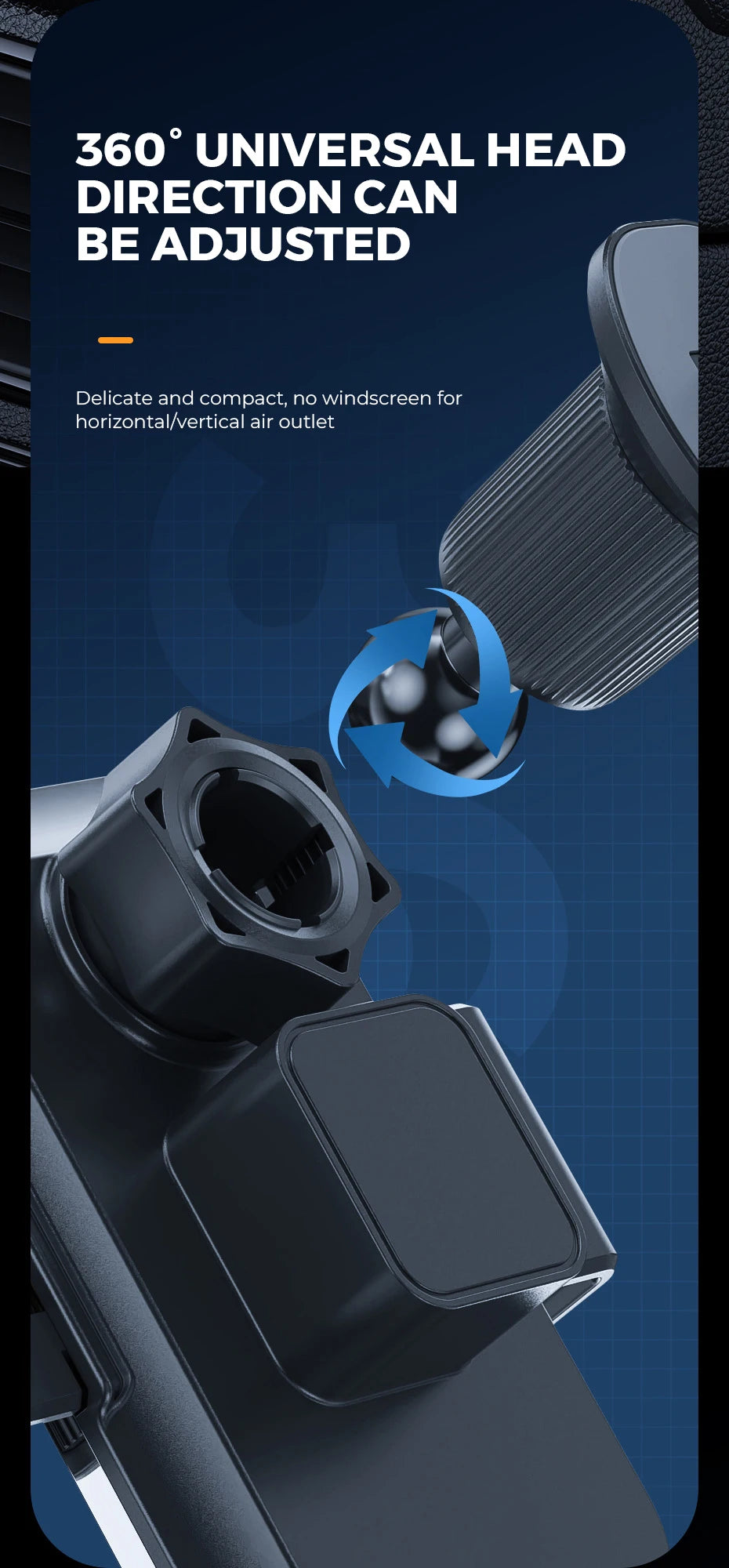 Wireless Car Charger, Fast Charging Phone Holder BothLin 3 in 1 Phone Mount Auto Clamping Car Accessories