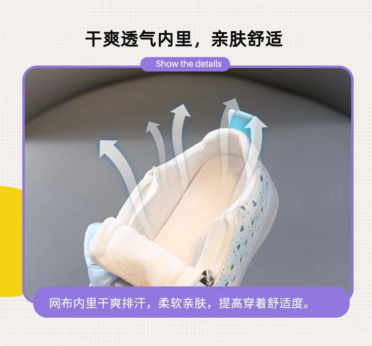 New Kids Shoes Autumn Retro Soft Girl Shoe Glowing Princess Delicate Child Shoes Casual Trend Versatile Designer Short Boot 2025