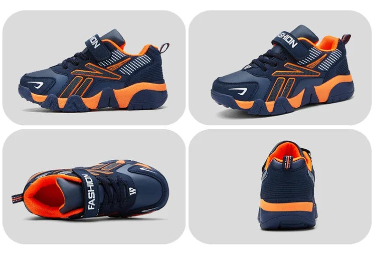 Children Boys Shoes School Sports Fashion Leather For Kids Tennis Casual Sneakers Children's Boy Running 7-13 Years Walking Shoe