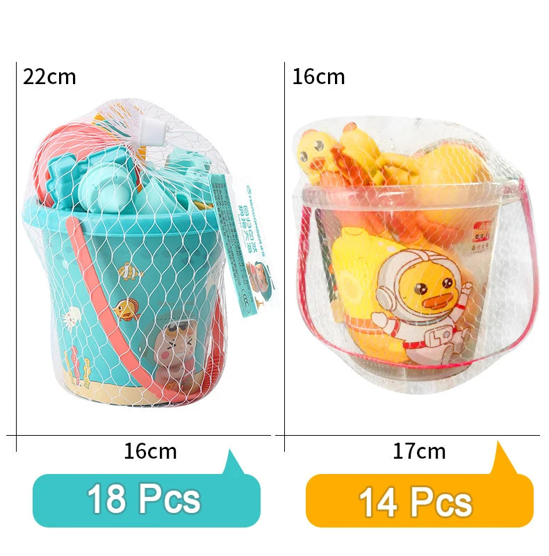 Beach Toys for Kids Sand Set Sand Bucket Beach Shovel Toys for Toddlers Summer Beach Game Children Toys Water Play Tools
