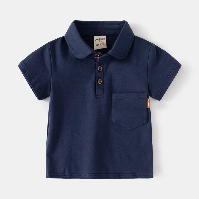 Kids Polo T Shirts Solid Cotton Boys Sport Polo T-Shirts Children's Tops Fashion Kids Clothes Summer Children Polo Tees