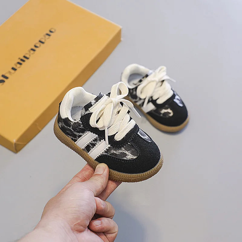 Kids Shoes Toddler Sneakers Children Skateboarding Shoe Designer Grey Color Infant Boys Girls Baby Trainers