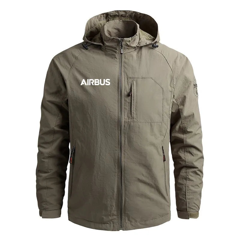 Outerwear Casual Hooded Flight Aviation Windbreakers Lightweight Pilots Airbus Men Jackets Coats