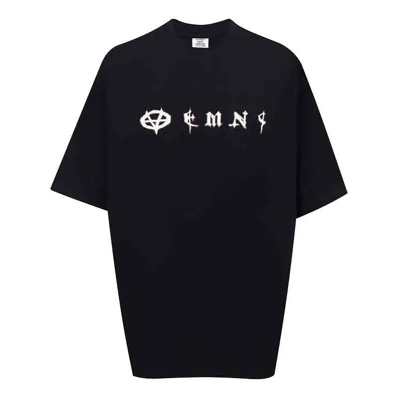 Top Grade LIMITED EDITIONS VT Logo Printed Women Men T shirts Tees Oversized Men Casual Cotton T shirt