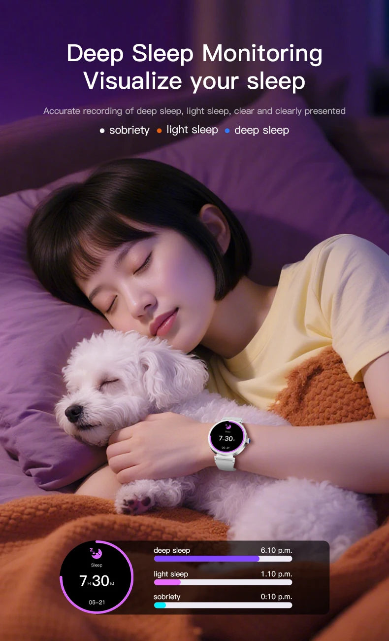 New Luxury Diamond Smart Watch Women Bluetooth Call Smartwatch Heart Rate Health Monitor Smartwatches Waterproof Bracelet Ladies