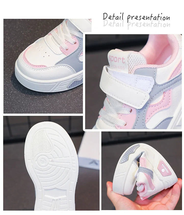 Children's Shoes for Girls and Boys Fashion Sneakers Kids' Soft-Soled Casual Shoes Student Sports Shoes Outdoor Walking Shoes